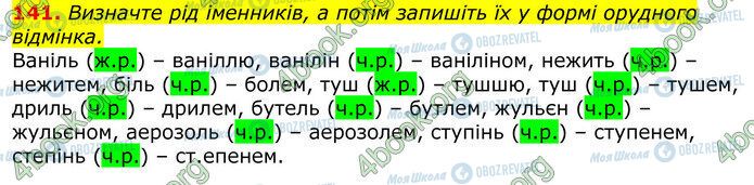 ГДЗ Українська мова 10 клас сторінка 141
